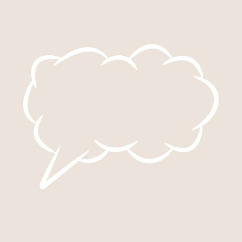 Speech bubble thought bubble