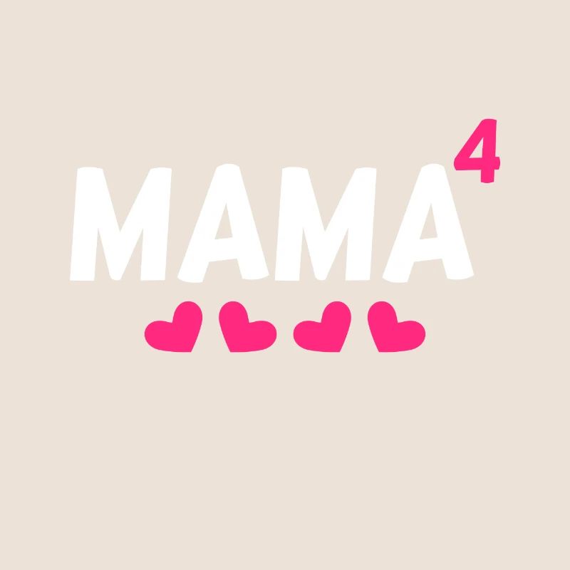 Mama hoch Vier 4 Kinder