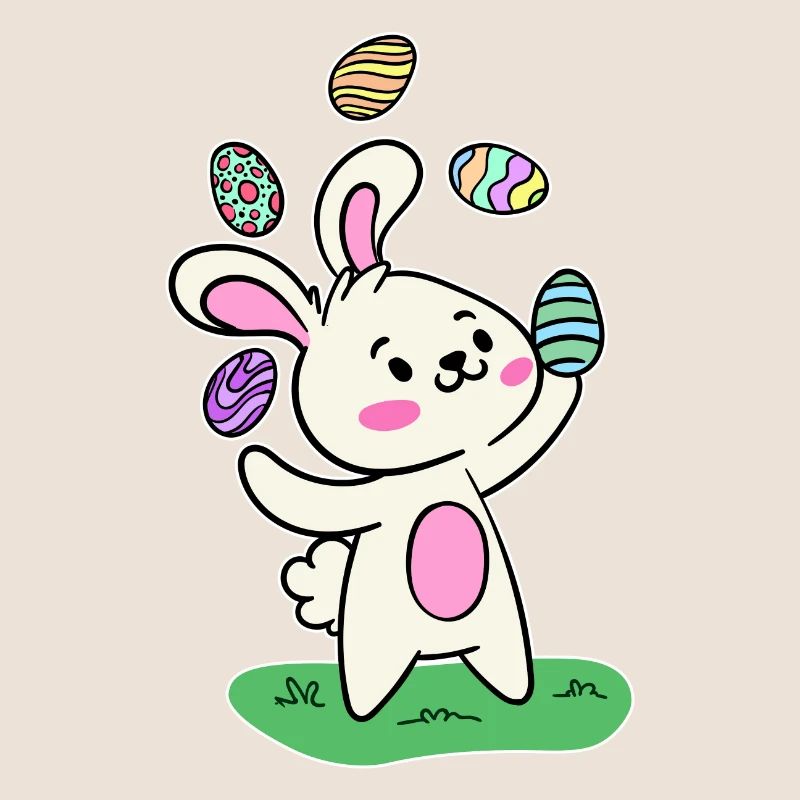 Easter bunny Easter bunny Easter eggs Happy Easter