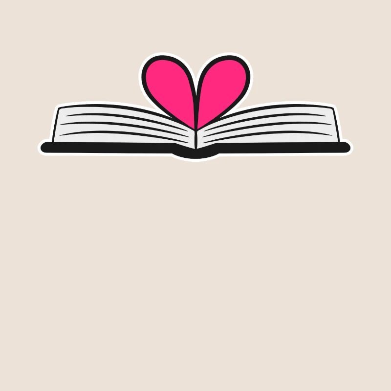 Book Heart Reading Gift