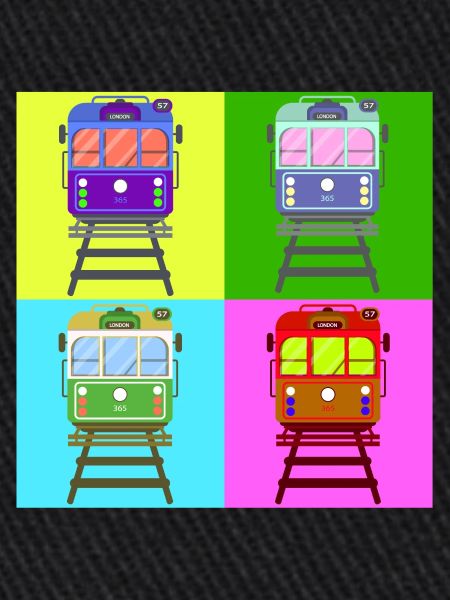 Tramway, pop art tram
