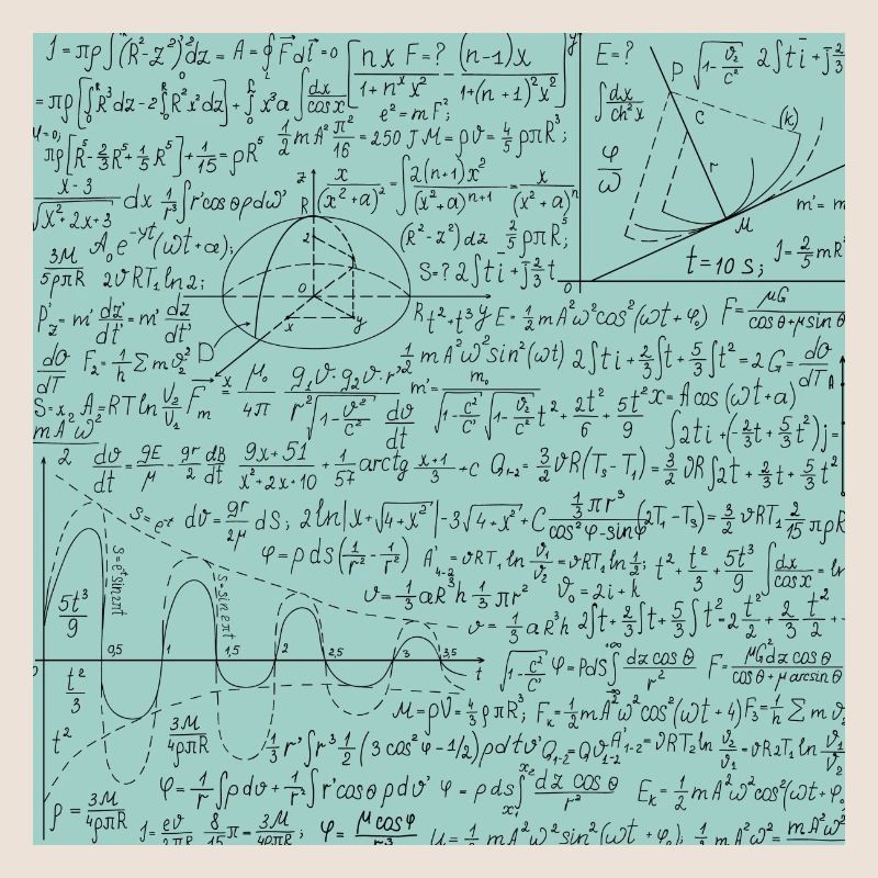Math Equation Pattern, Math Formula Lover Gift