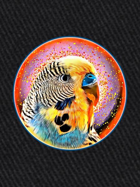 The budgie in bubble