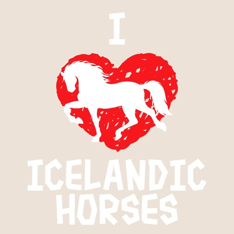 Ich Liebe Pferde Herz Islandpferde Statement