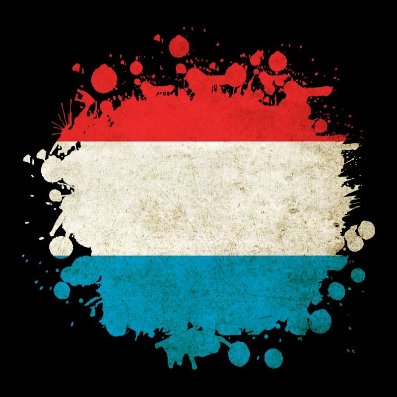 Luxembourg flags blob