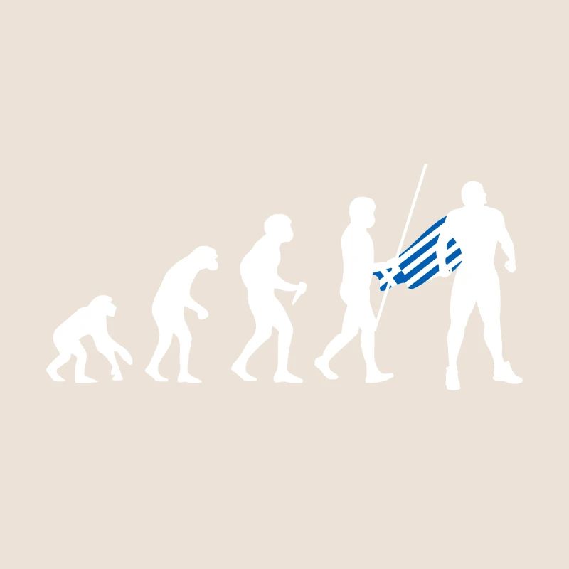 Évolution grecque Super-héros Drapeau grec