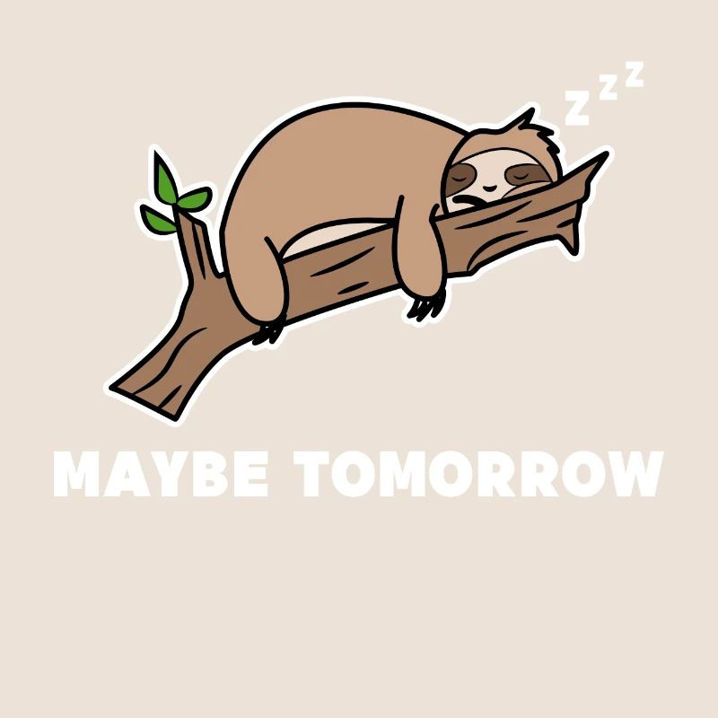 Lazy Sleep Animal Mammal Statement Sloth