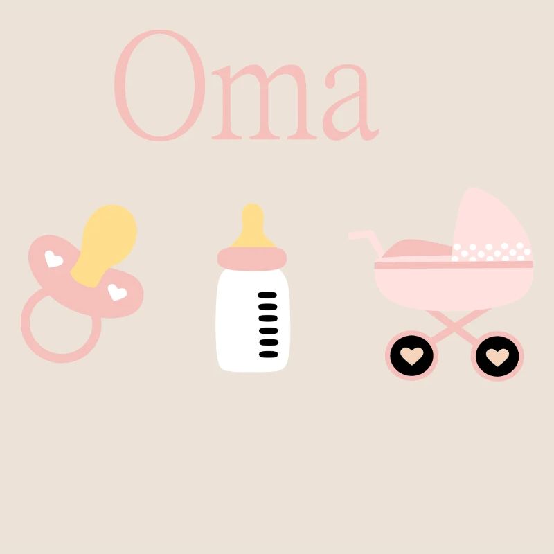 Oma Geburt Mädchen Vorlage personalisierbar