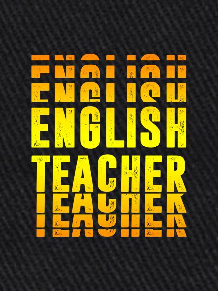 Design de professeur d'anglais