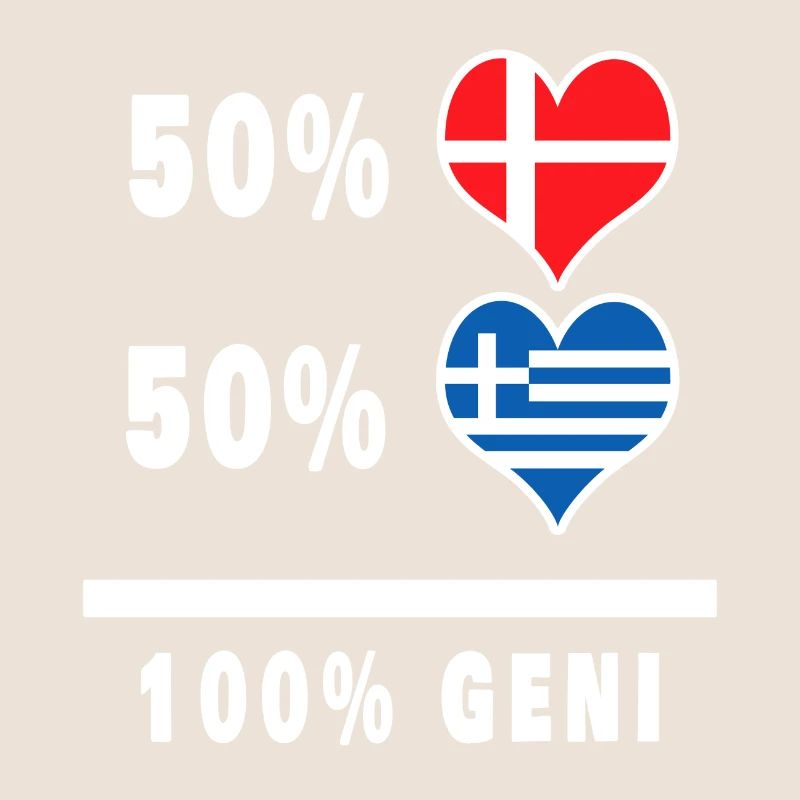 Grèce et Danemark 100% drapeau de génie
