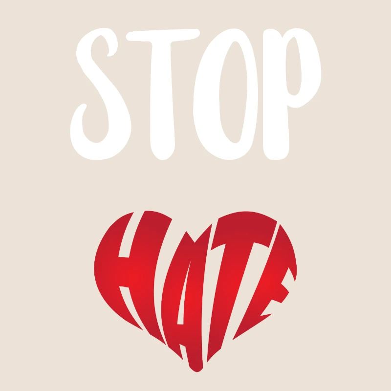 No Hate Dislike Stop Hate Anti Hate