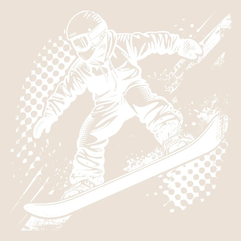 Dessin de snowboarder