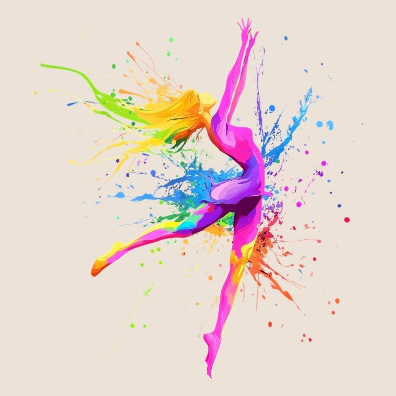 Danseuse Colorée Danseuse Professeur de Danse Cadeau