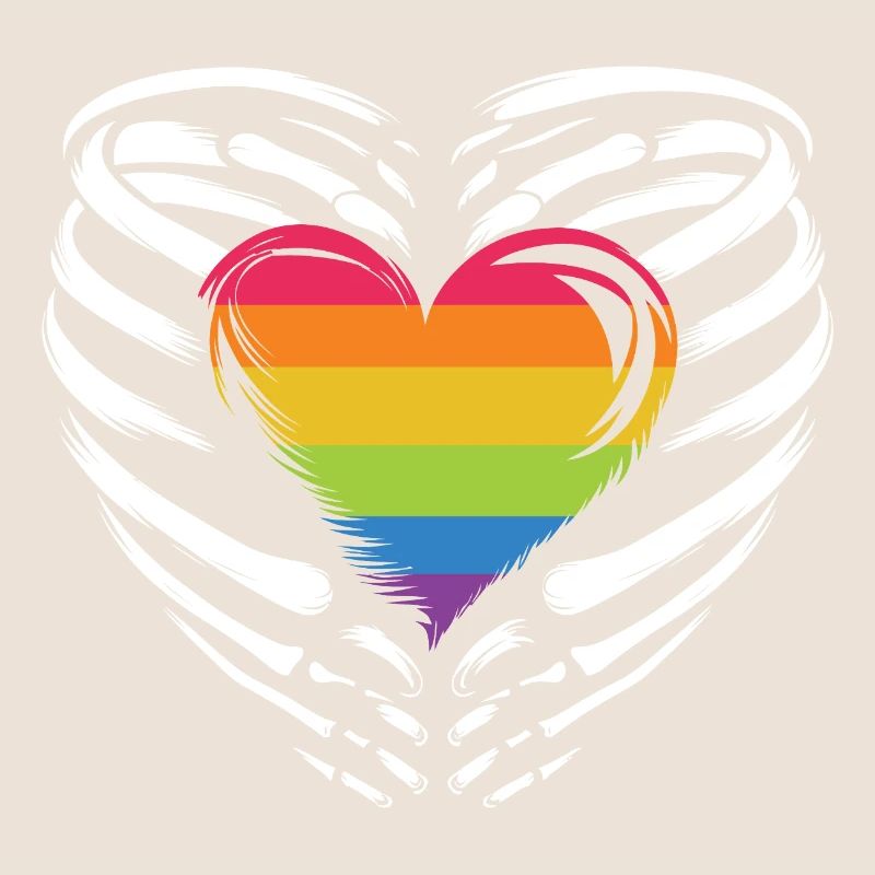 LGBTQ Pride Month - Rainbow Heart