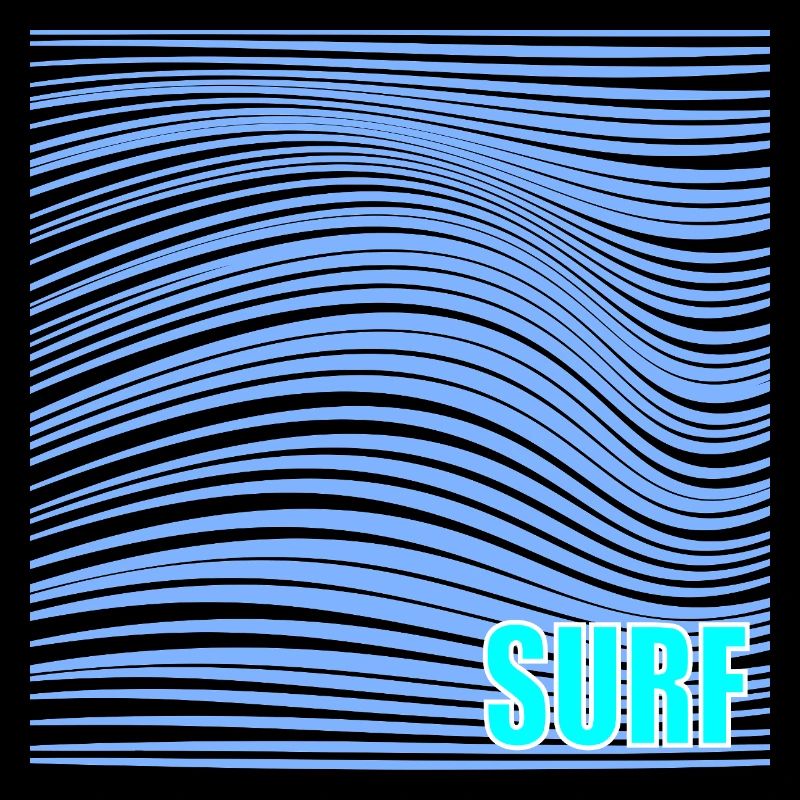 Surfing Wave Line Surfing