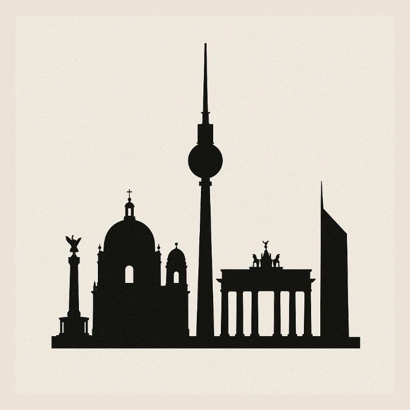 Berlin Skyline Silhouette