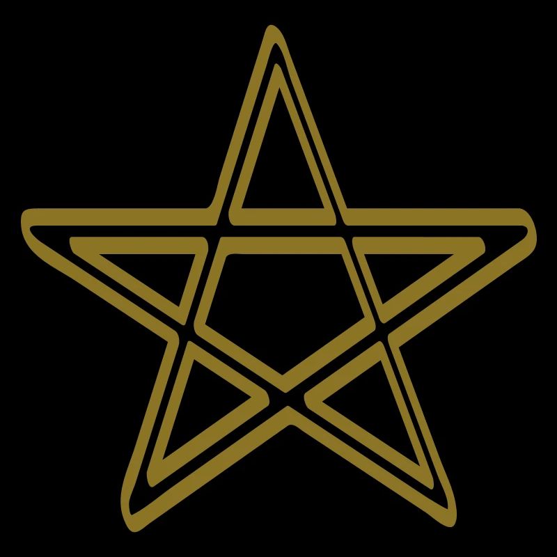 Pentagramm Strichzeichnung Symbol
