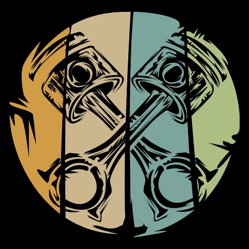 Retro piston engine design for bikers