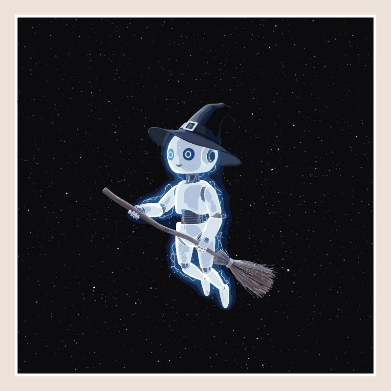 Robot sorcière dans l'espace