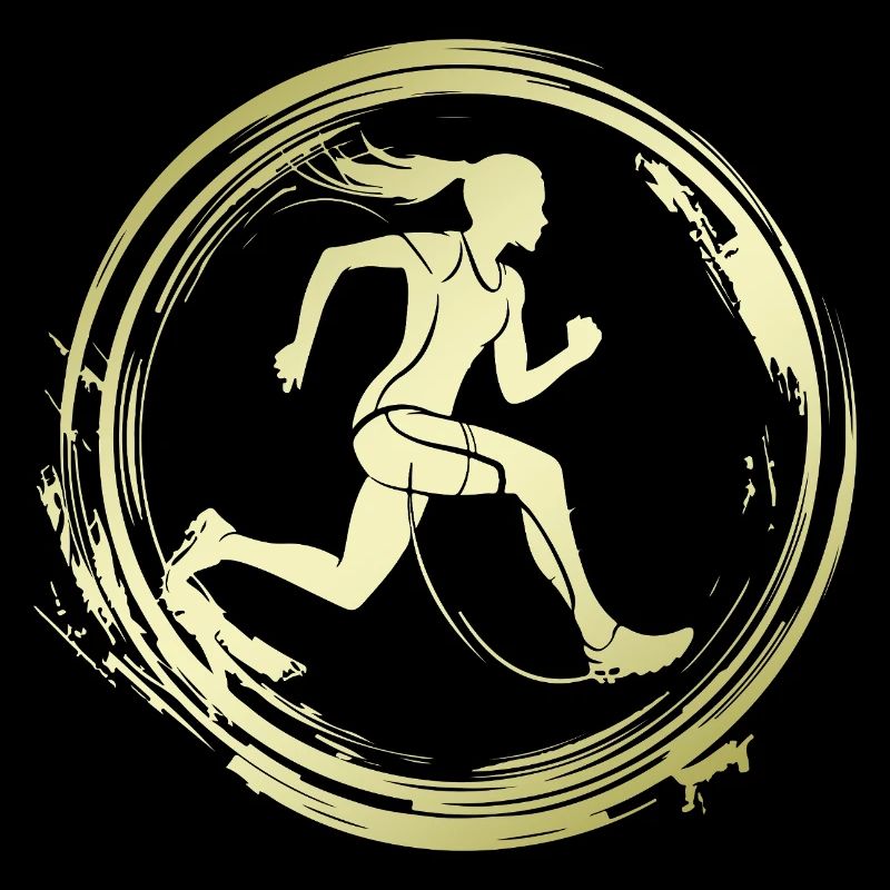 Silhouette de marathon de course à pied