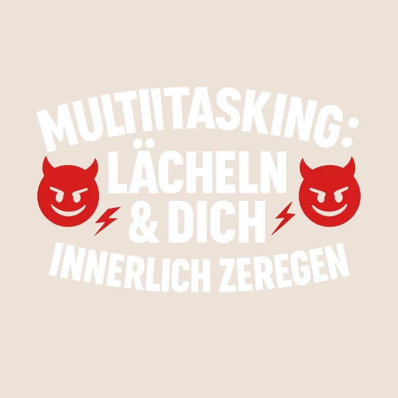 Multitasking Lächeln Innerlich Zerlegen