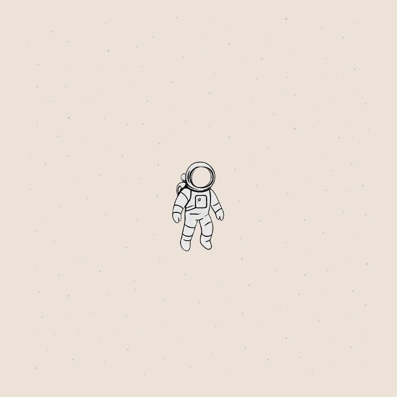 Astronaute Seul dans le Vide