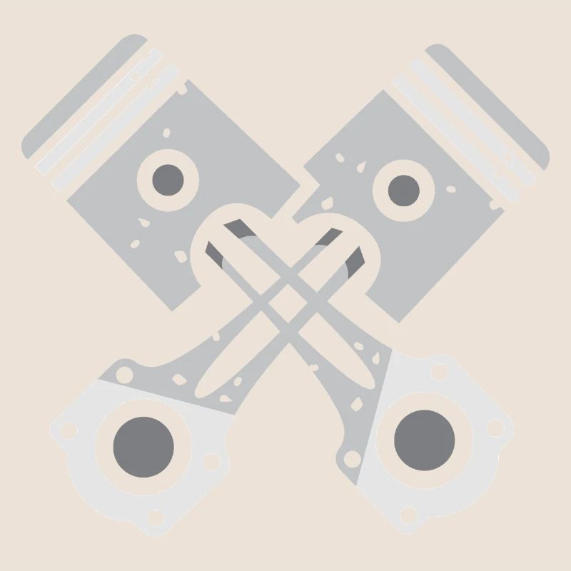 Piston croisé gris conception mécanique
