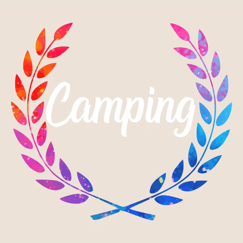 Camping Color Laurel Script