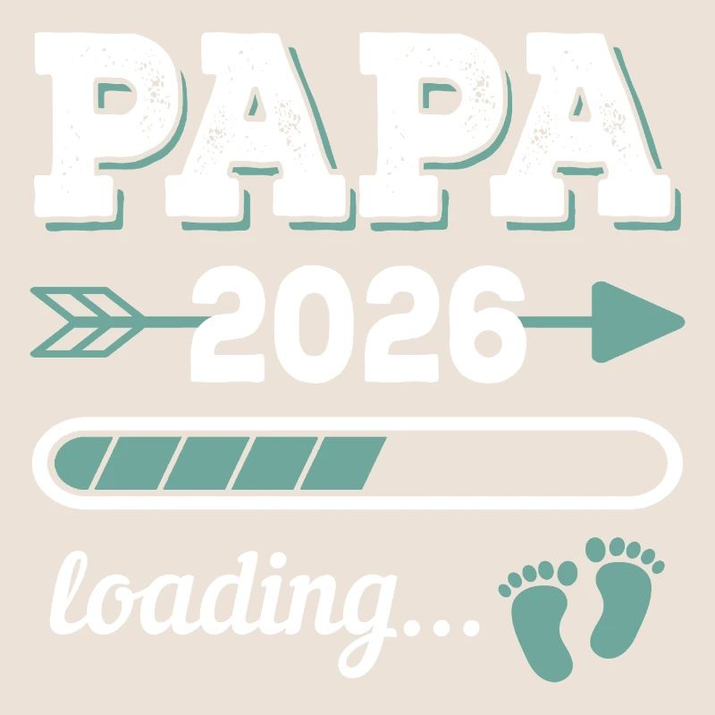 Papa 2026 Loading Werdender Vater Geschenkidee