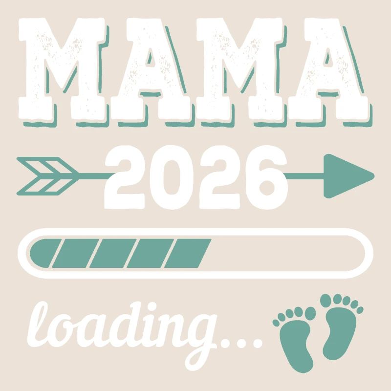 Mama 2026 Loading Werdender Mutter Geschenkidee