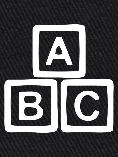 ABC-Blockschild-Stil