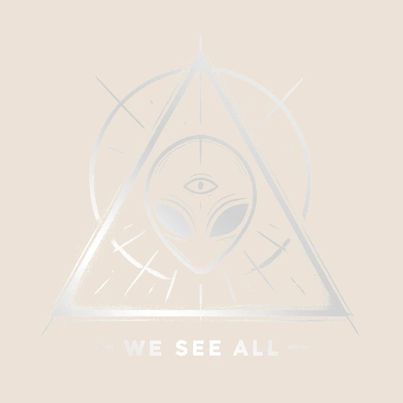 OVNI Alien Oeil Sigil Triangulaire