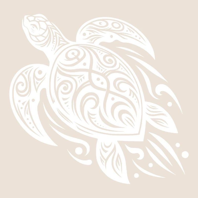 Tradition meets modern turtle tattoo