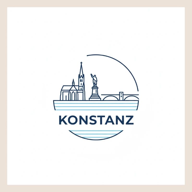 Constance Skyline Lake Constance Emblem