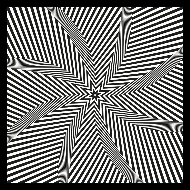 Labyrinthe optique en étoile