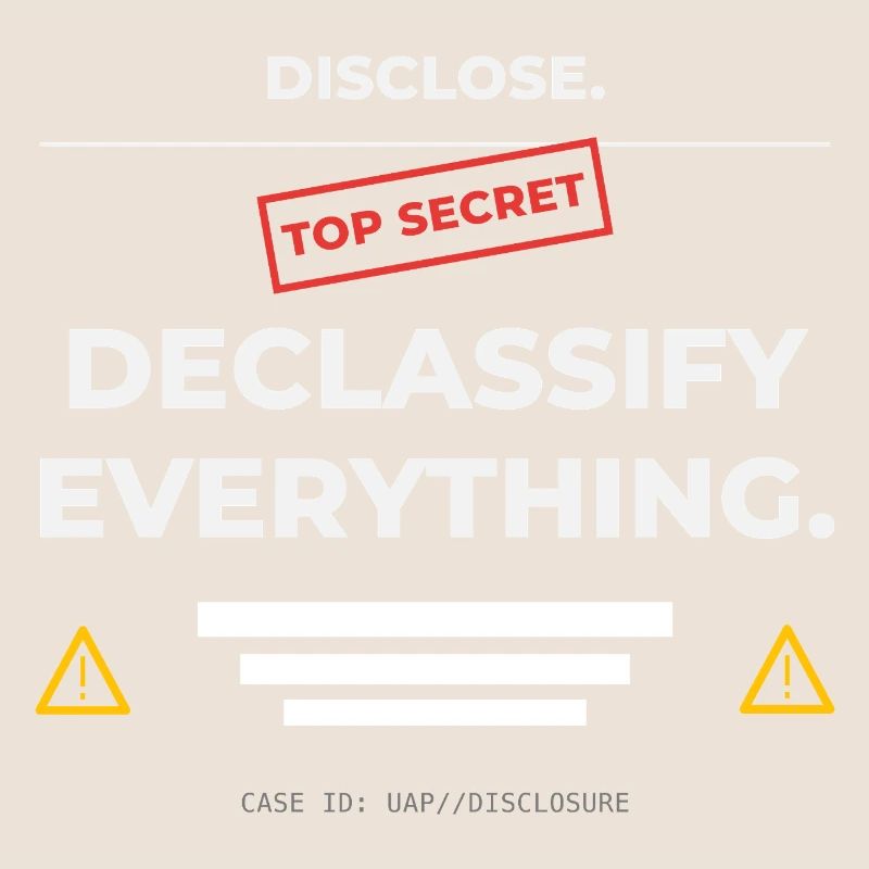 DISCLOSE. Declassify Everything – UAP