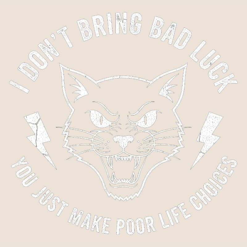 Pech oder Wille Katzen-Spruch