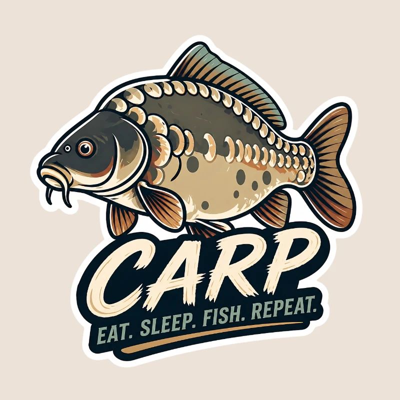 Carp Eat Sleep Fish Repeat – Mirror Carp Design
