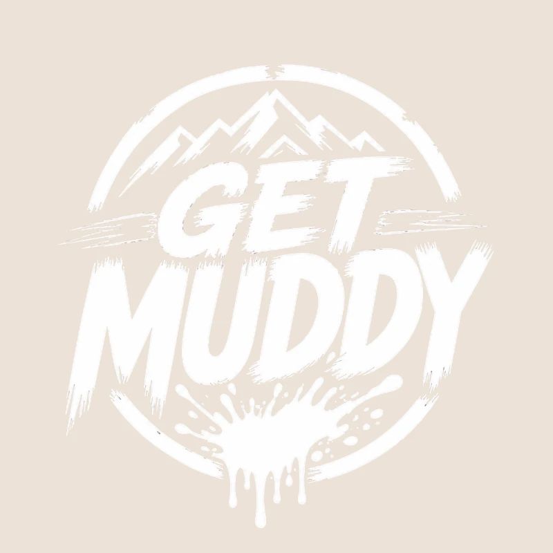 Get Muddy - White Logo