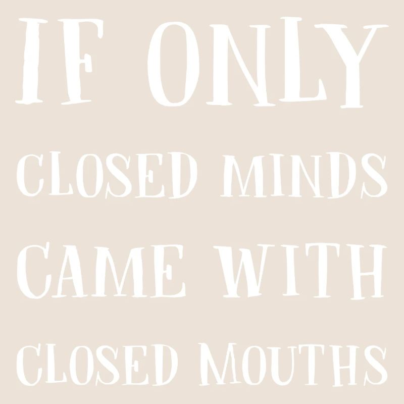 Closed minds, silent words