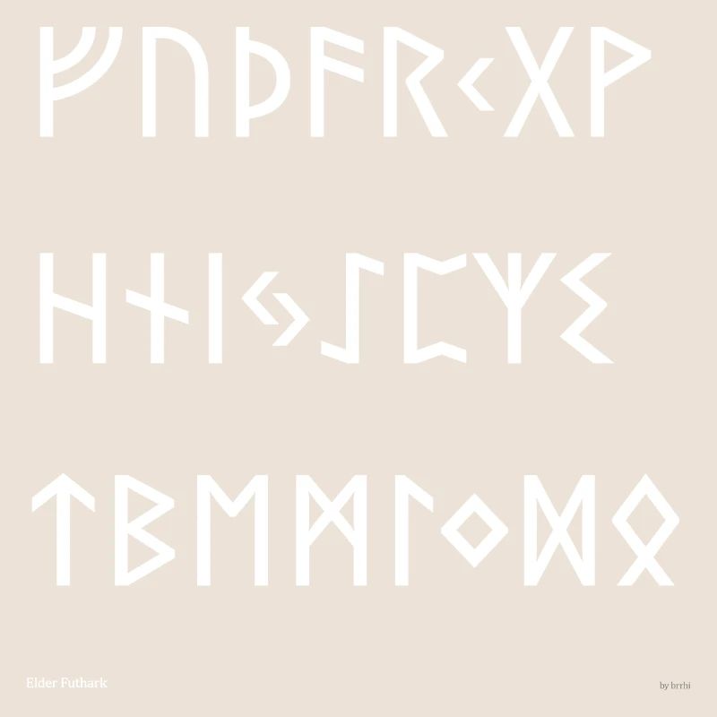 Elder Futhark (white)