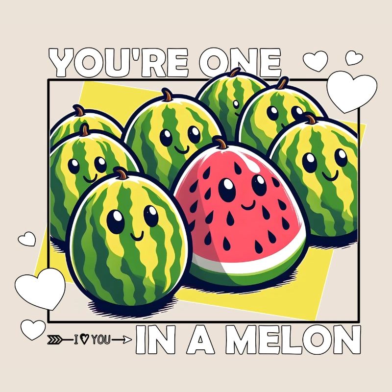 SIE SIND EINER IN EINER MELONE