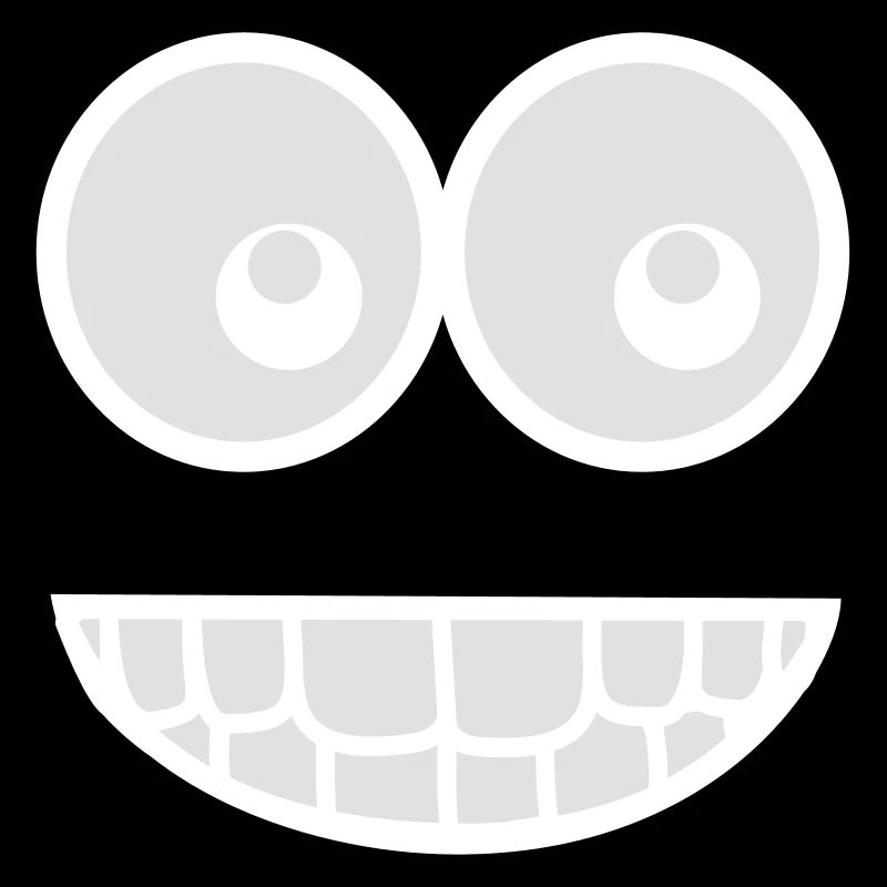 Funny Comic Face (Crazy & Cool) - Smiley