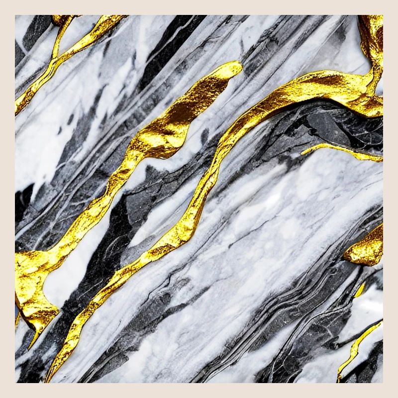 Marble gold structure