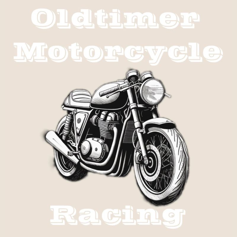 Oldtimer Motorcycle Racing white