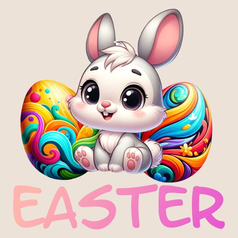 Easter Bunny with Easter Eggs