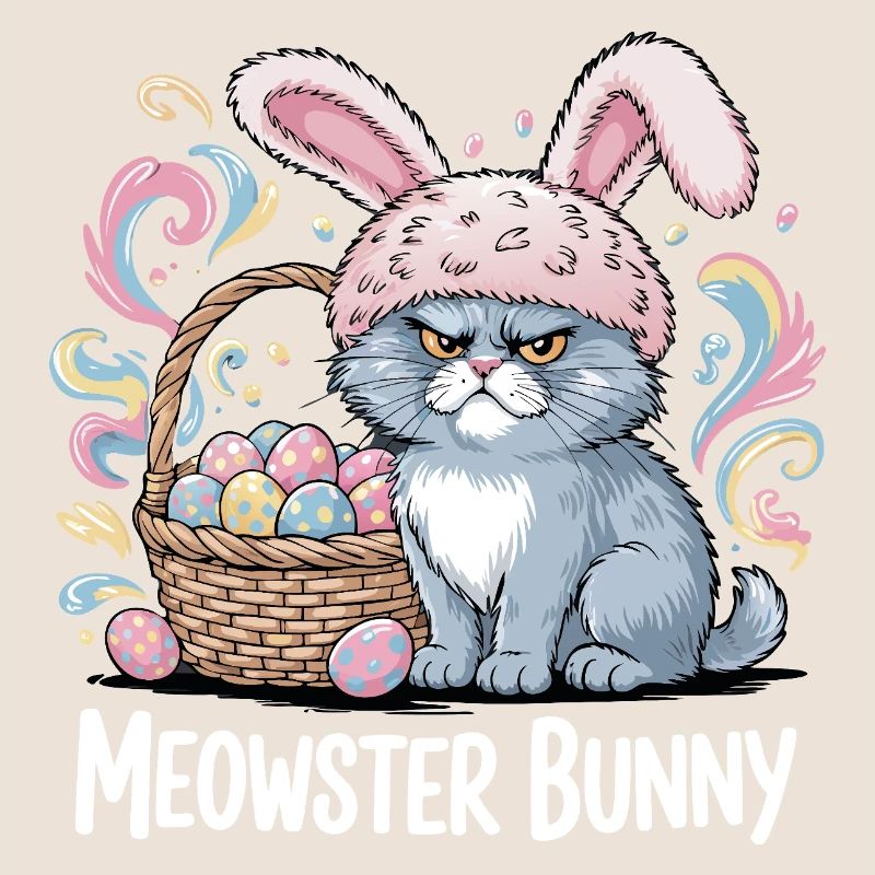 Meowster Bunny Osterkorb
