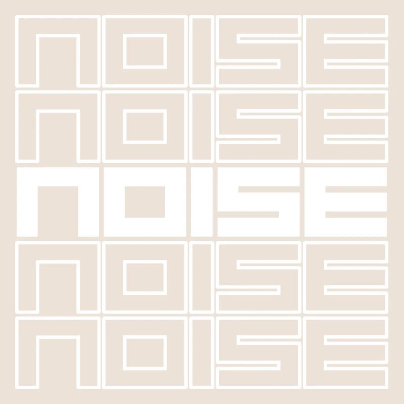 Noise Geometric Typography Bold Pattern