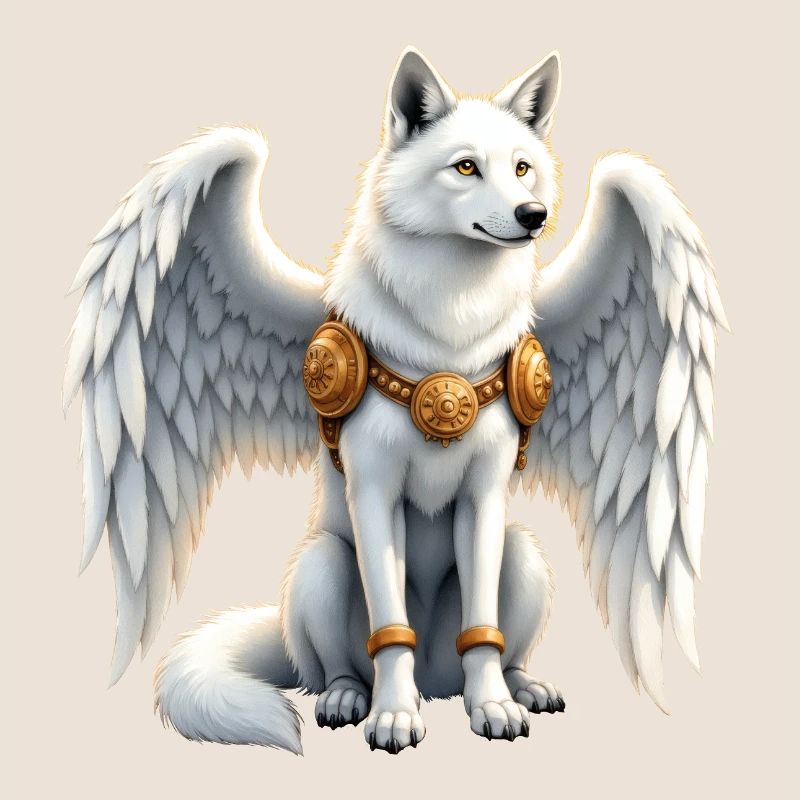 Sky Winged Wolf