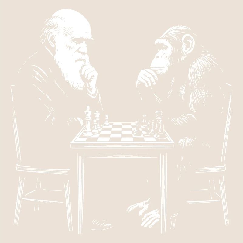 Darwin plays chess with monkey - Evolution game